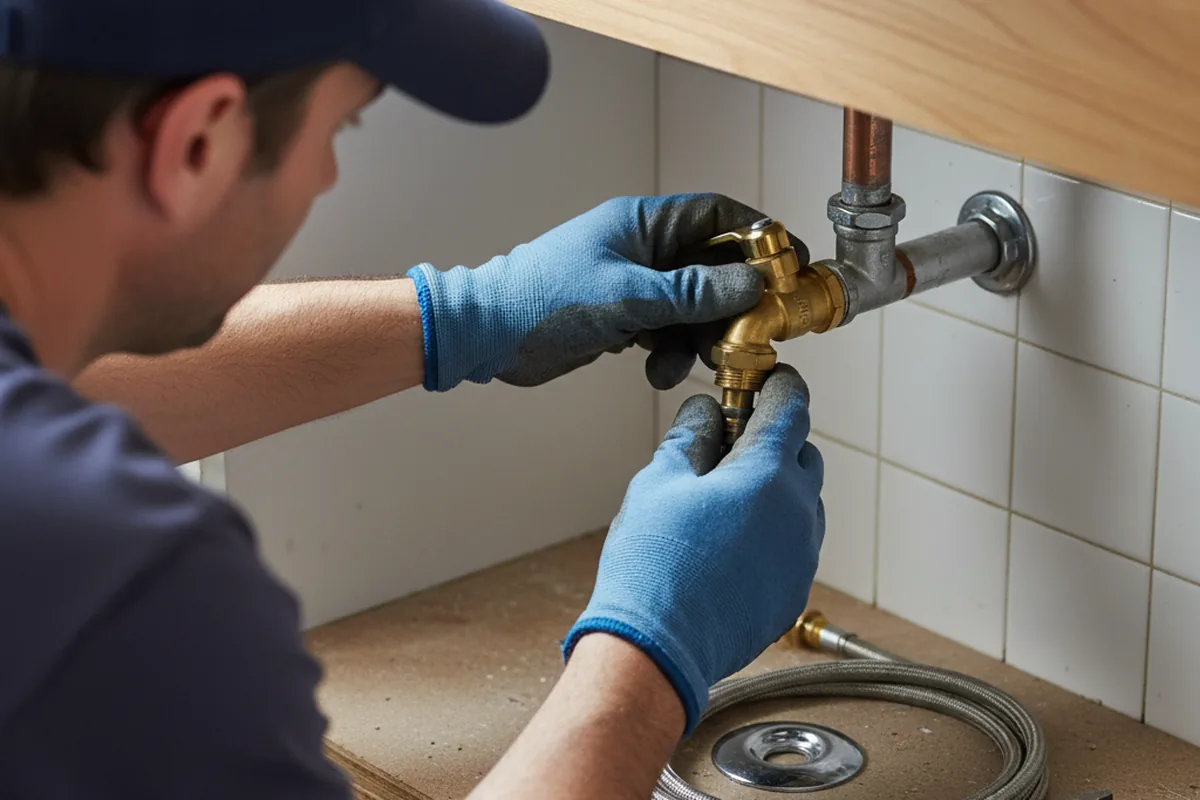 Shutoff valve and fitting work during Well Pump Repair in Tooele
